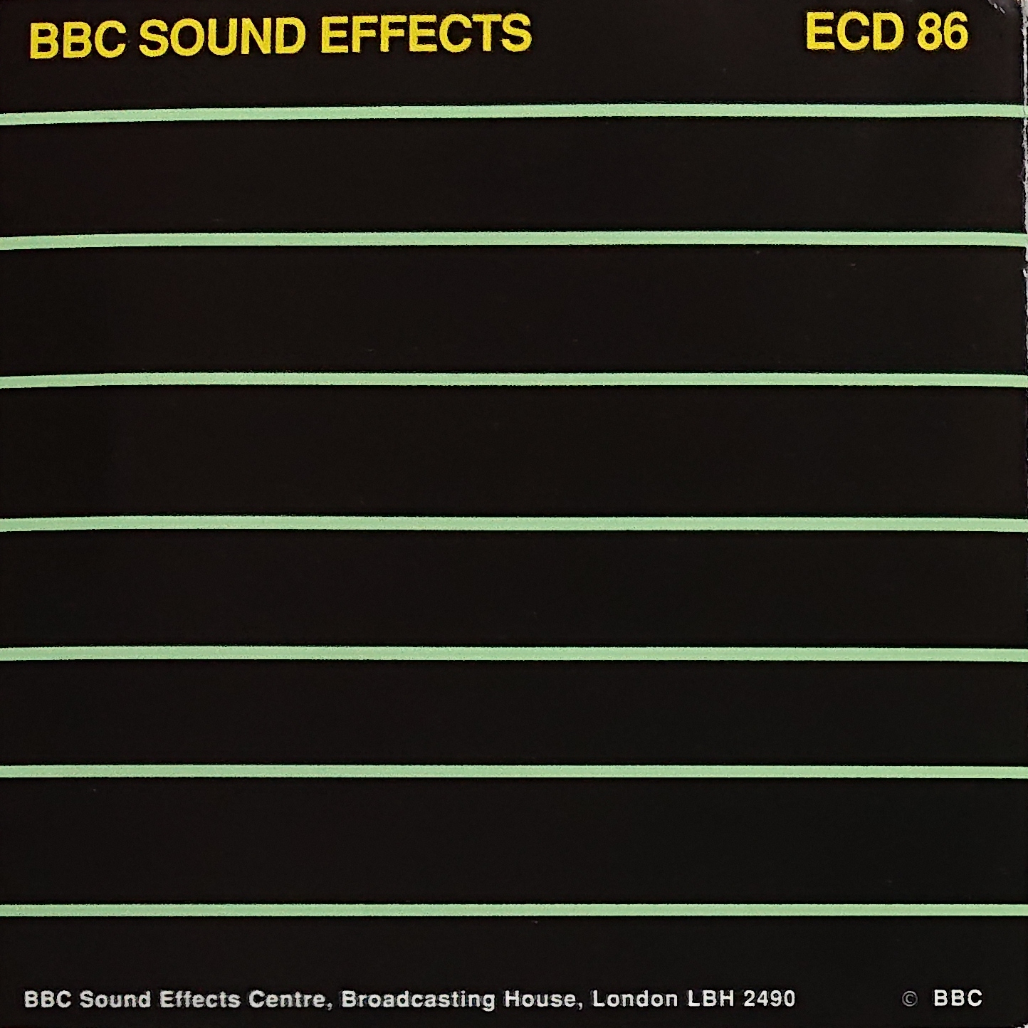 Middle of cover of ECD 86